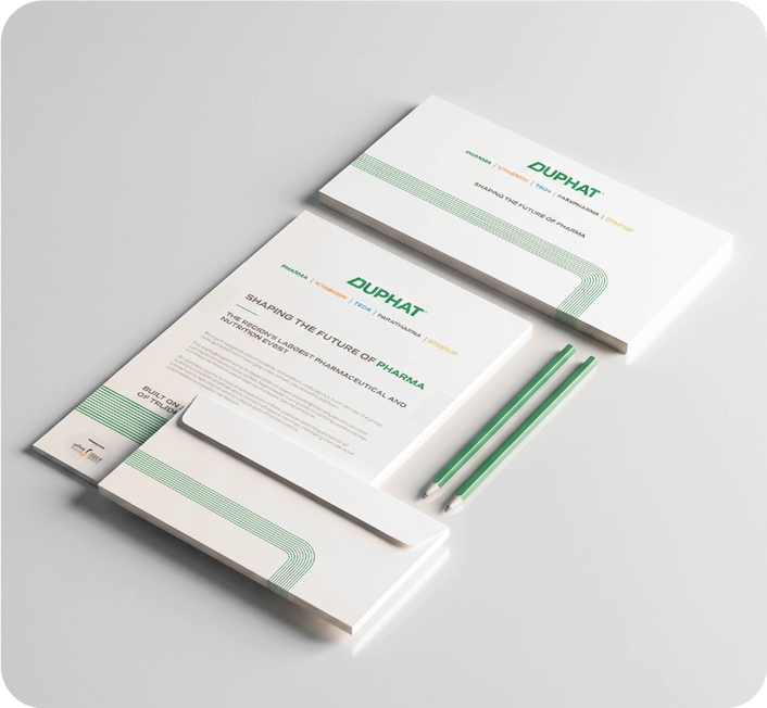 Premium stationary – duphat rebranding case study
