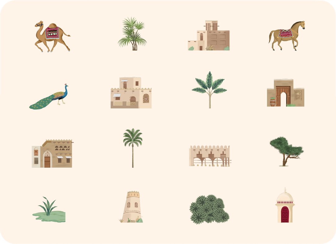 UAE design illustrations – the dates farm case study